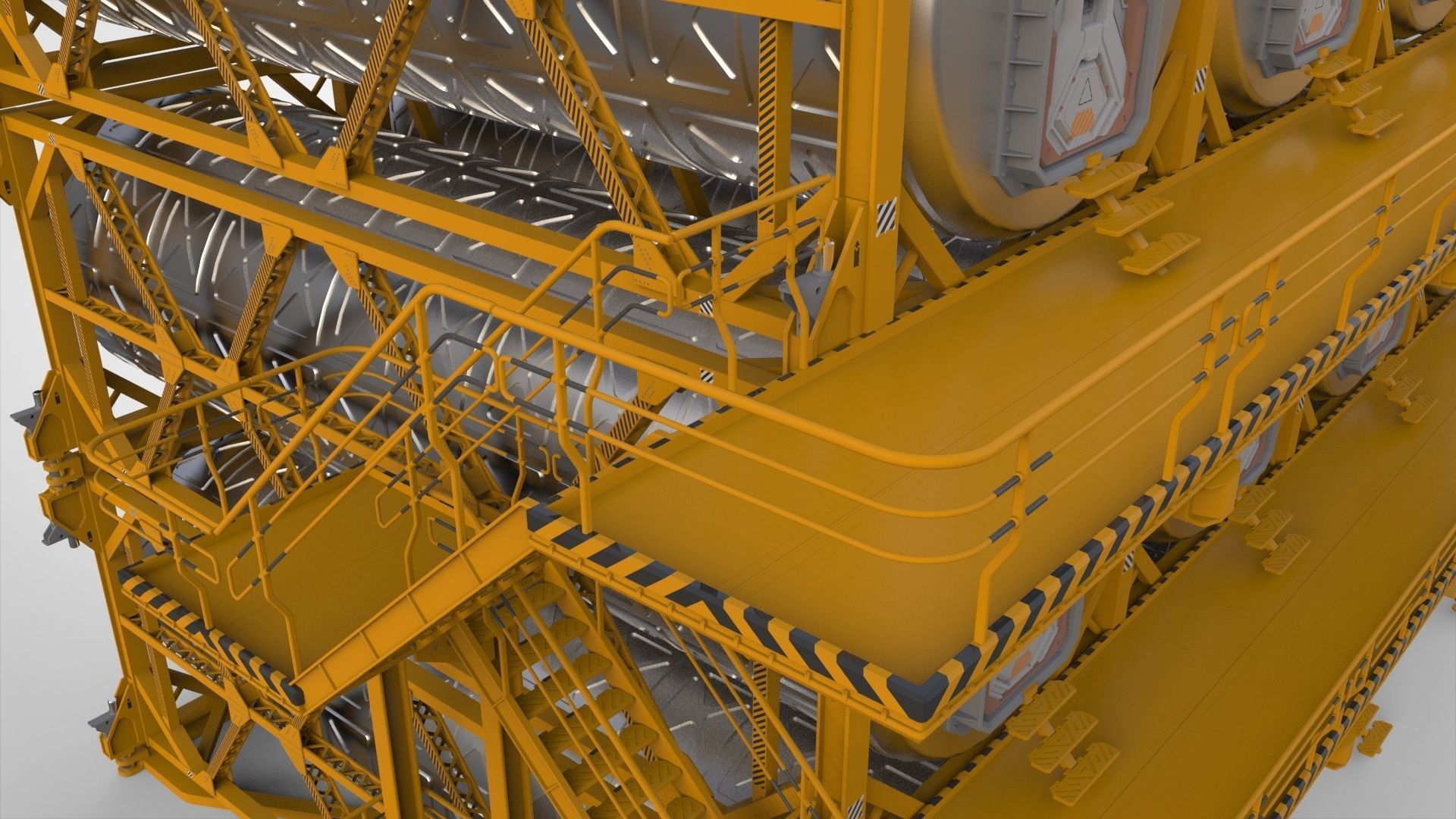 sci-fi architecture 10 3D model_12