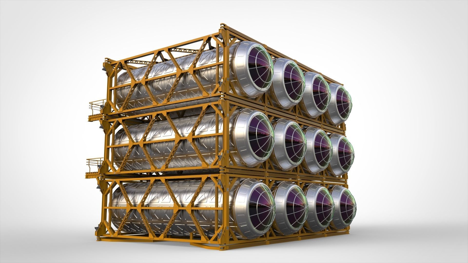 sci-fi architecture 10 3D model_6