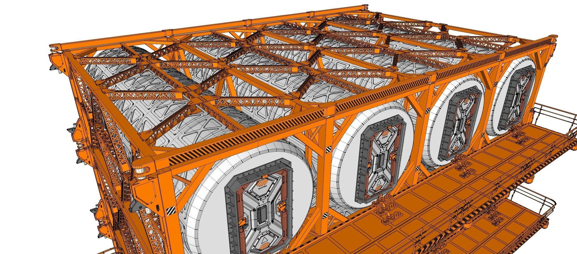 sci-fi architecture 10 3D model_28