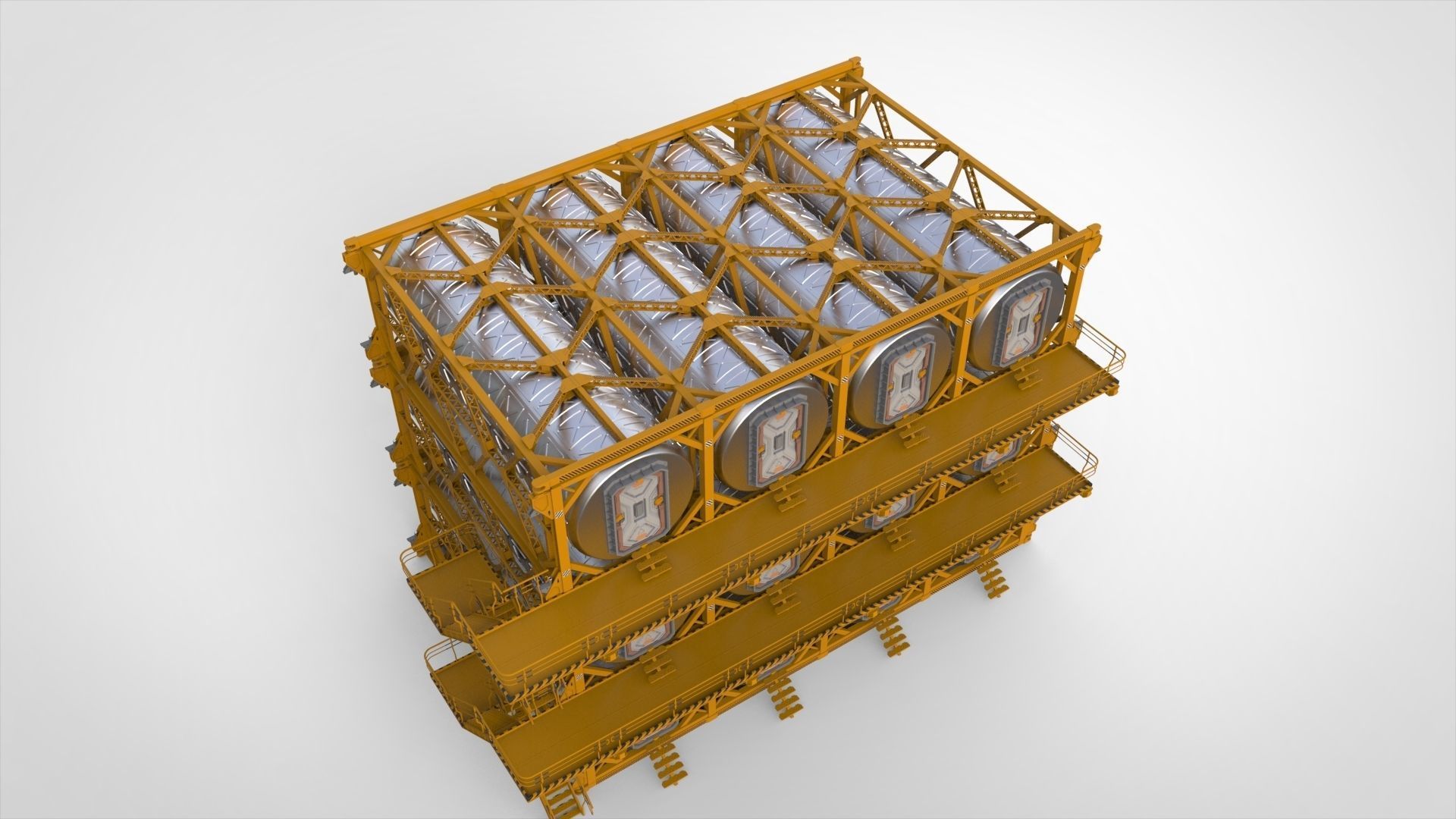 sci-fi architecture 10 3D model_10