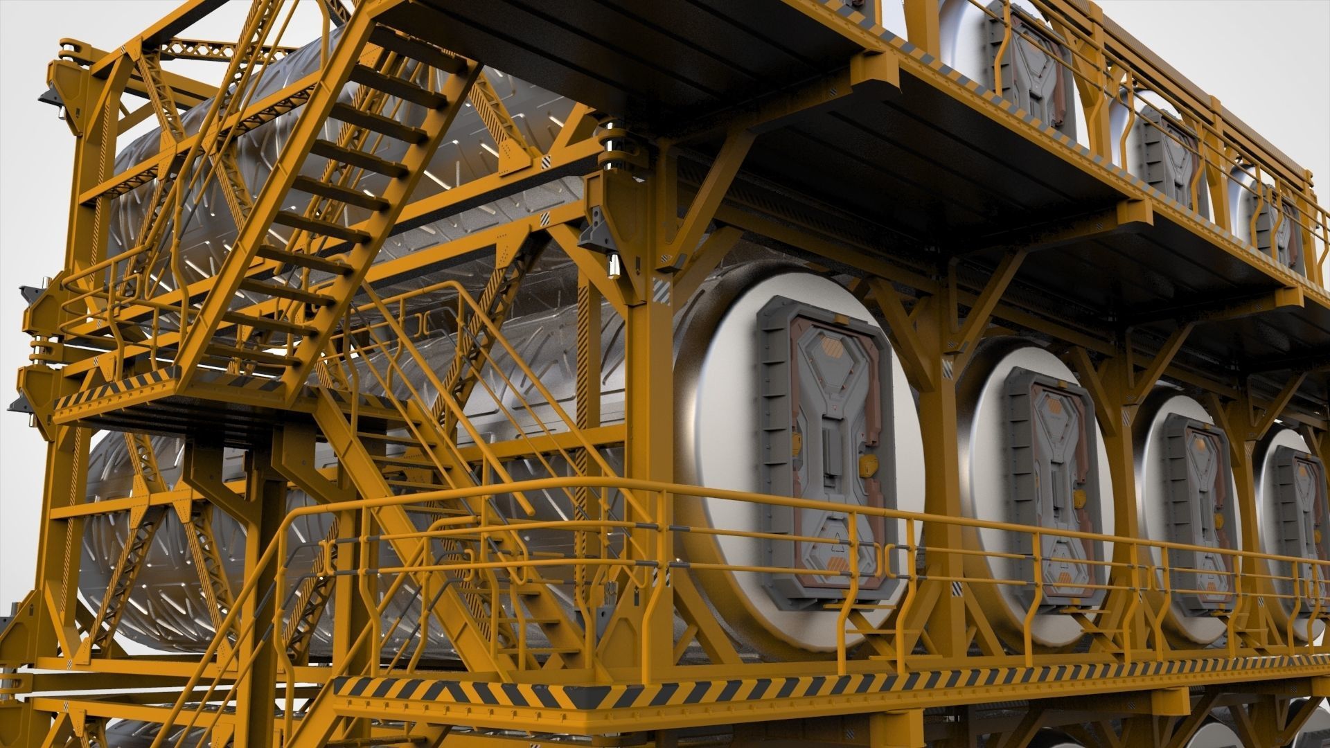 sci-fi architecture 10 3D model_14