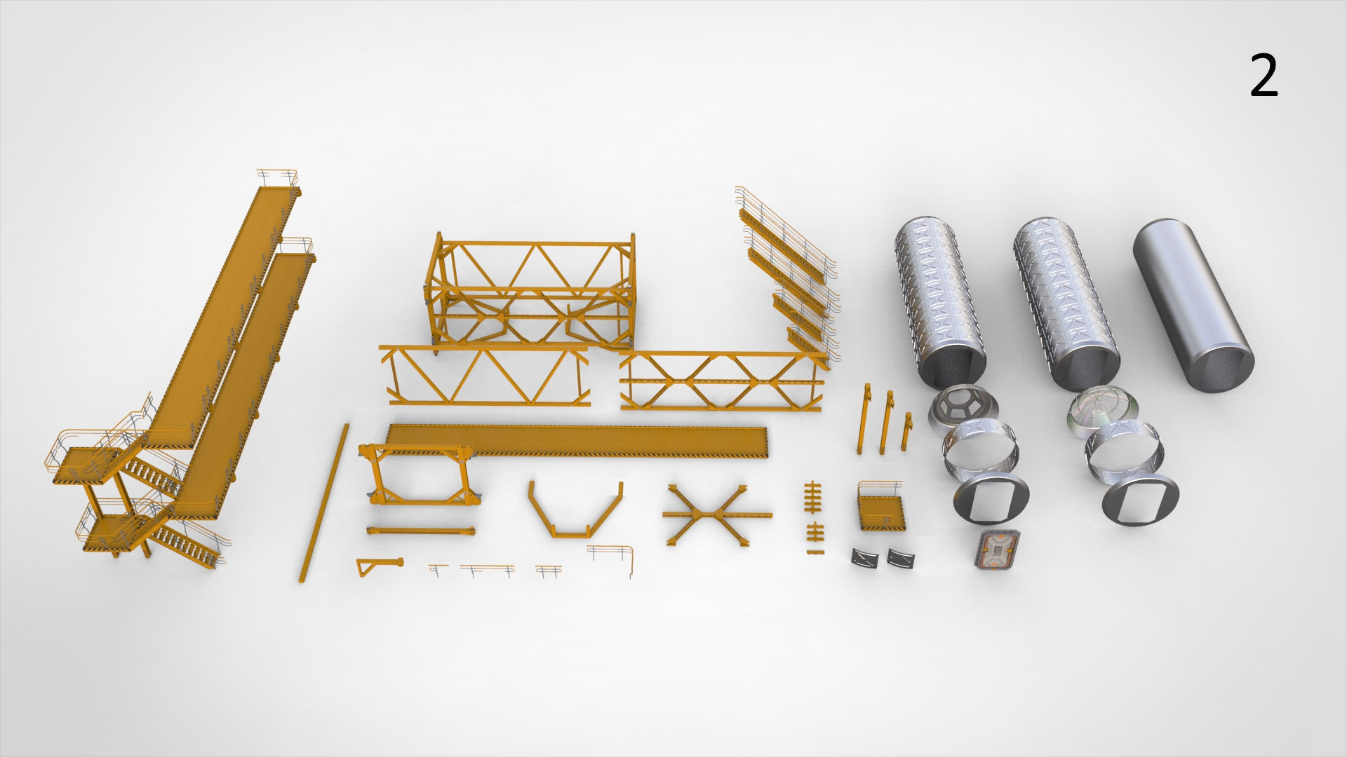 sci-fi architecture 10 3D model_2