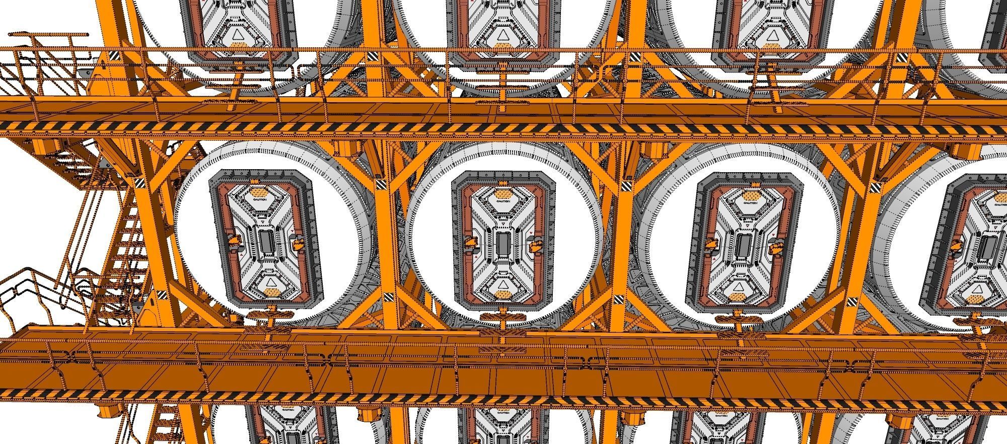 sci-fi architecture 10 3D model_29