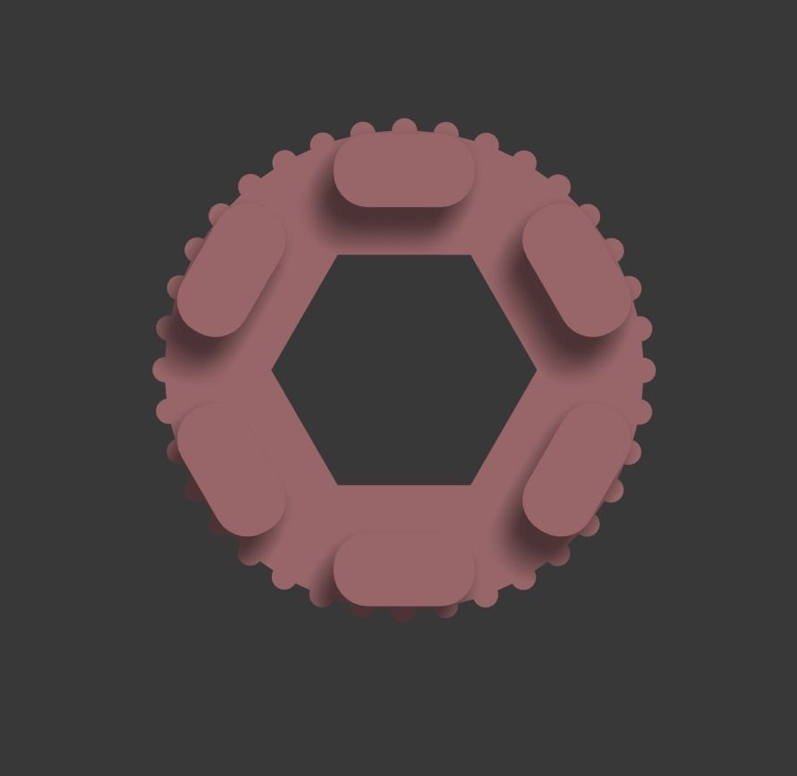 Ribbed Knob 3D print model_3