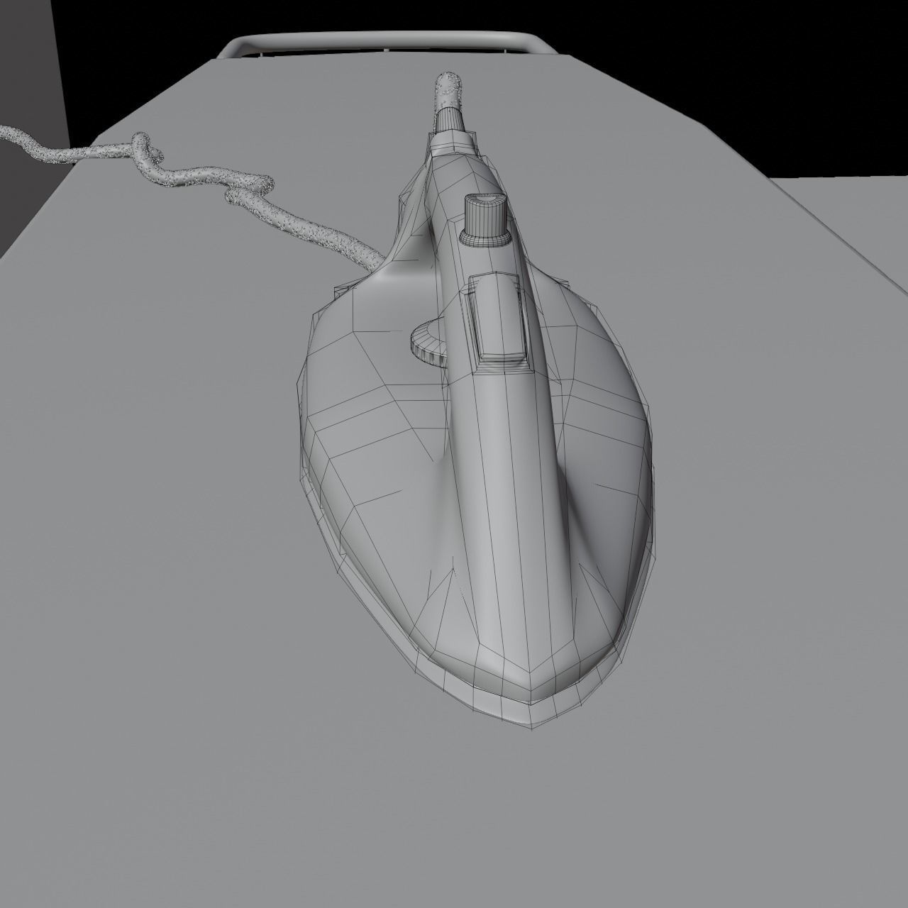 Ironing board Low-poly 3D model_13