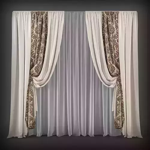 Curtain 3D model-86