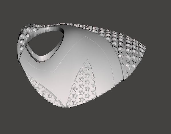 Star Girl Mask  3D print model_2