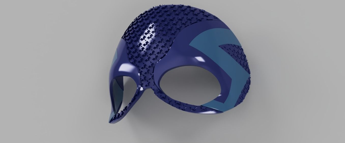 Star Girl Mask  3D print model_7