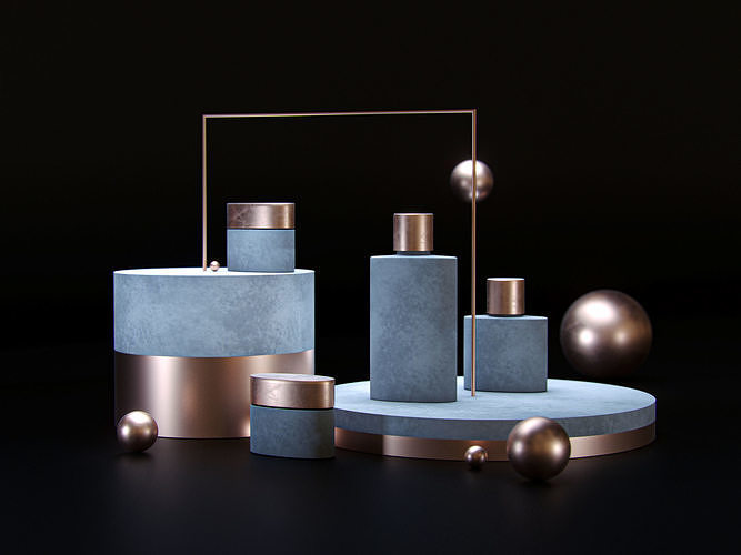 Perfume Bottle Mock up 3D model