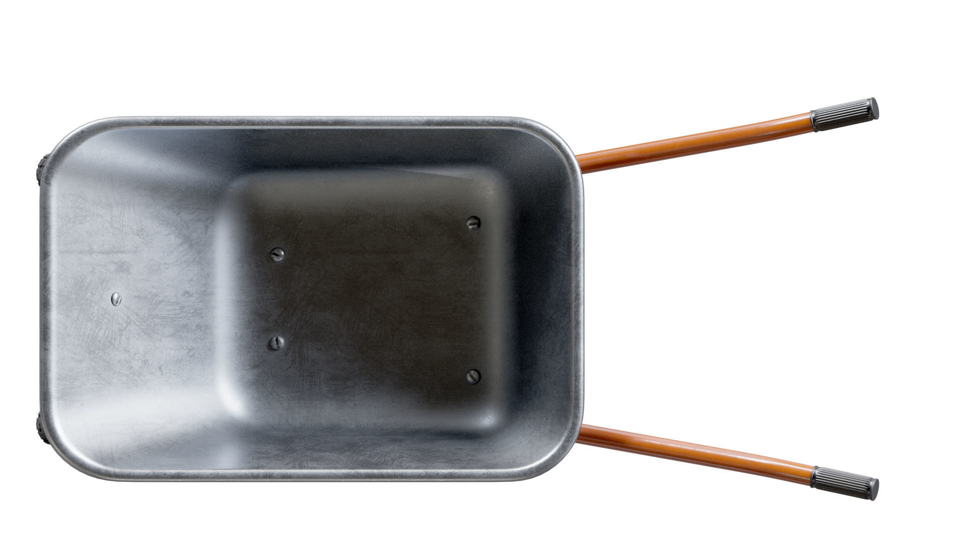 Wheelbarrow Orange 3D model_11