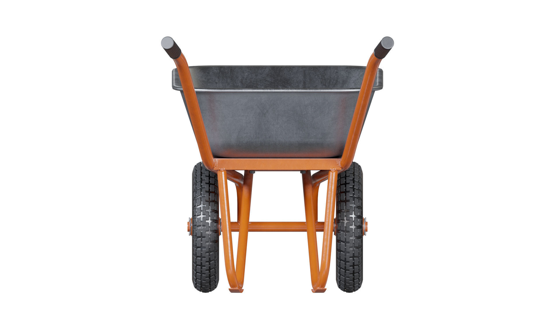 Wheelbarrow Orange 3D model_13