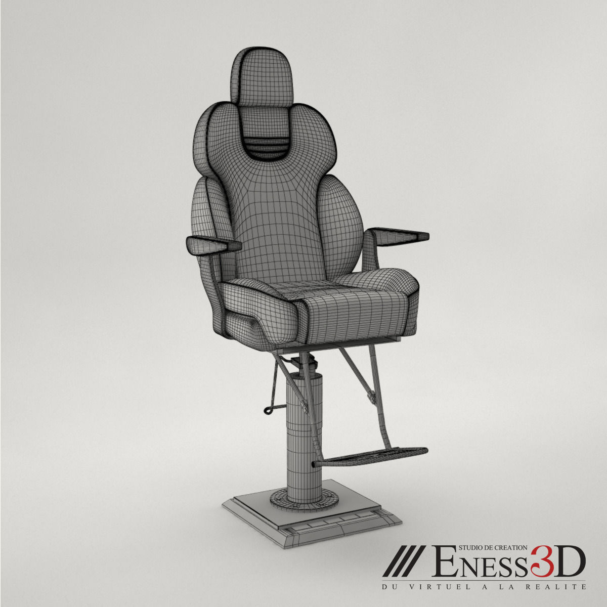 Pro - RECARO Caspian Seat 3D model_4