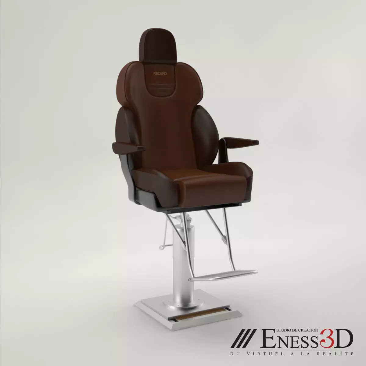 Pro - RECARO Caspian Seat 3D model_0