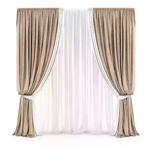 Curtain 3D model 37