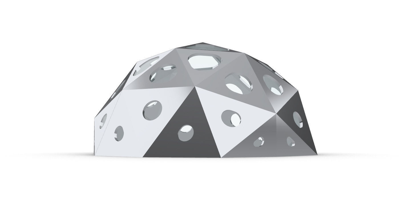 Geodesic Dome with Dynamic Perforations 3D model_61