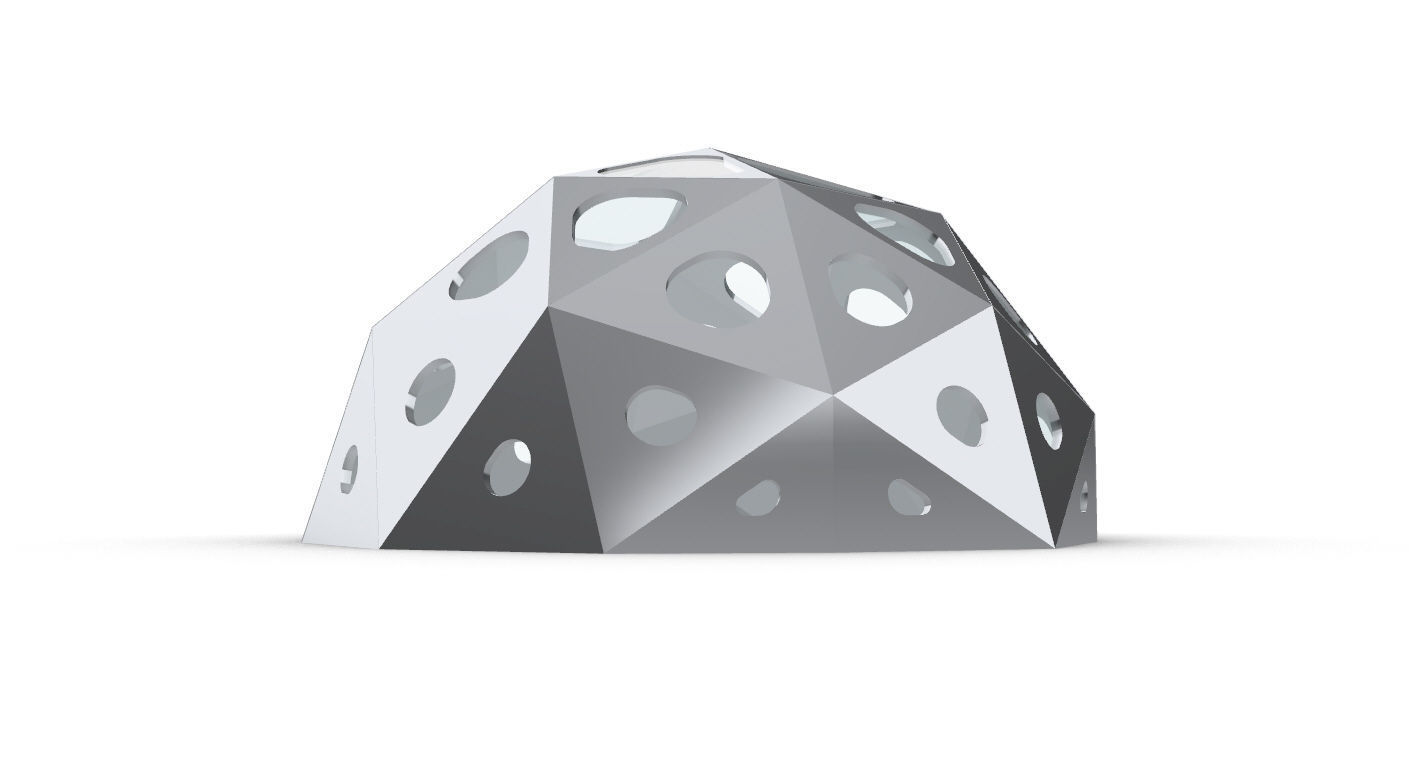 Geodesic Dome with Dynamic Perforations 3D model_65