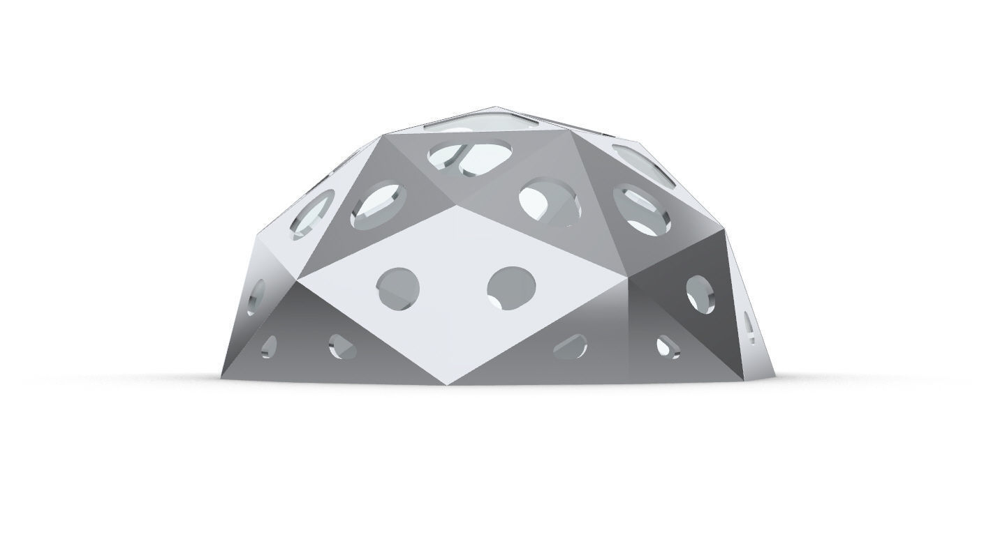 Geodesic Dome with Dynamic Perforations 3D model_37