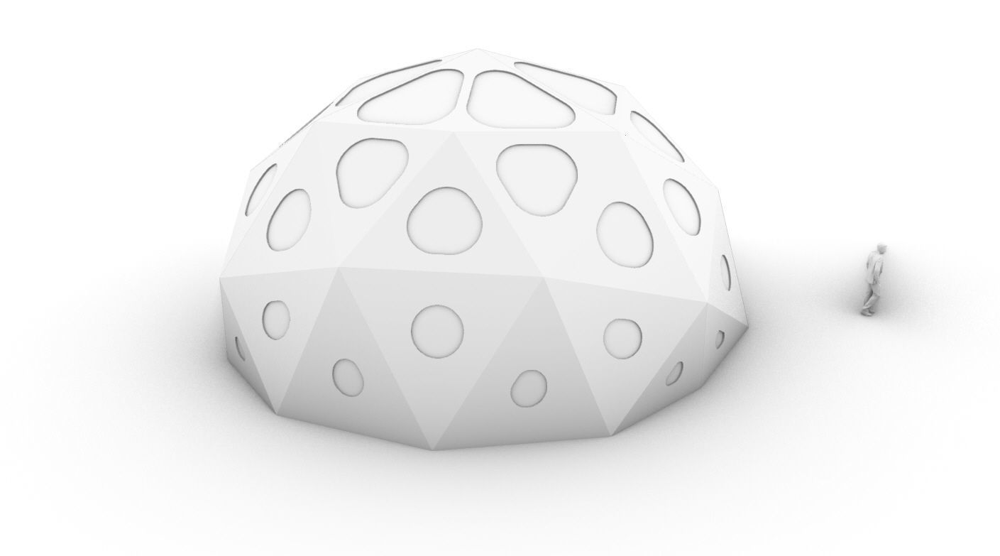 Geodesic Dome with Dynamic Perforations 3D model_59