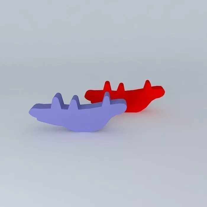 Seesaw Plastic Playground Free 3D model