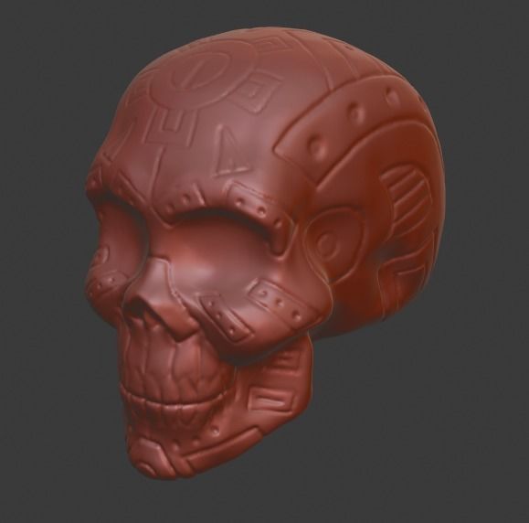 Calaca Skull 3D Print 3D print model_2