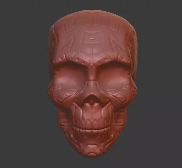 Calaca Skull 3D Print 3D print model_0