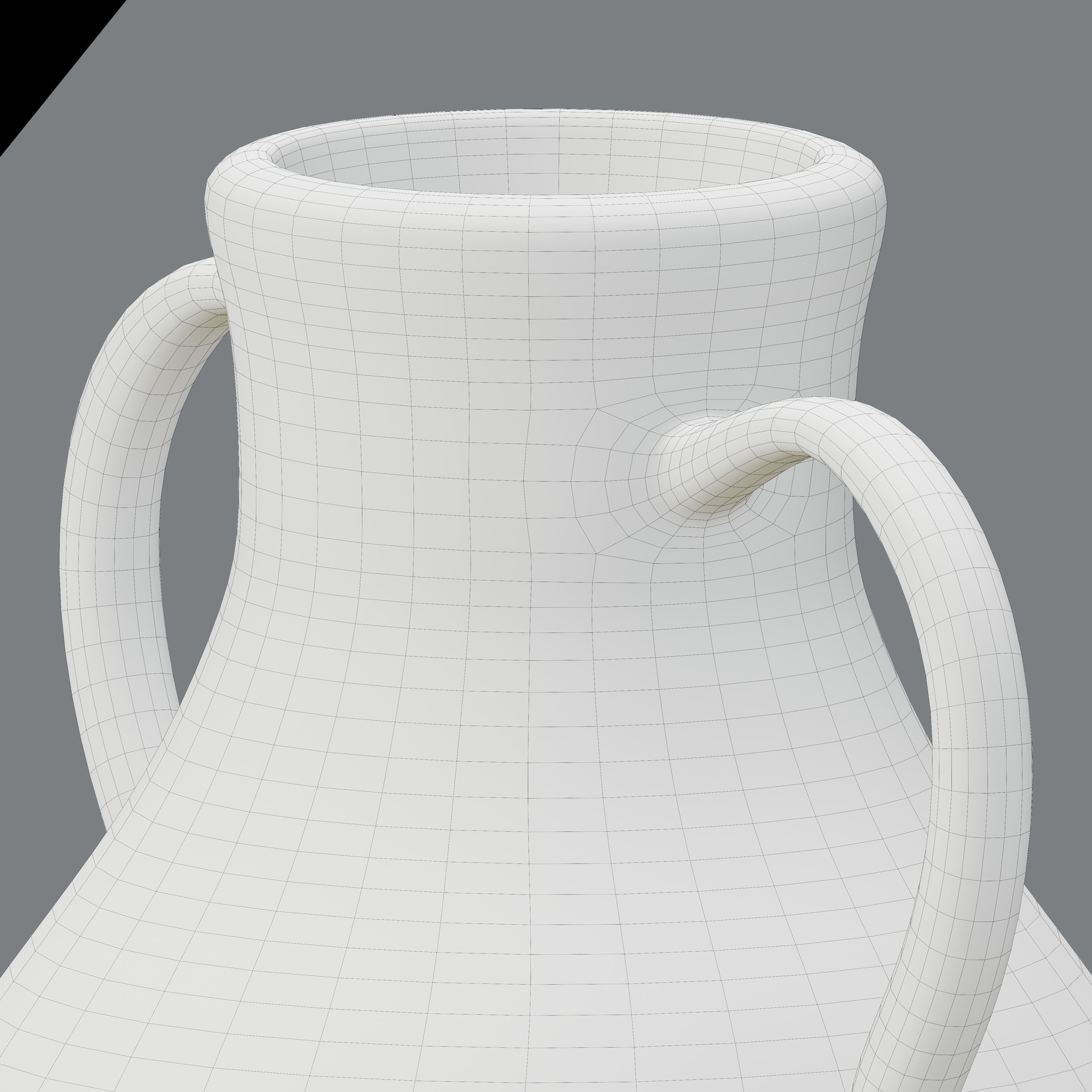 Old jug 04 Low-poly 3D model_6