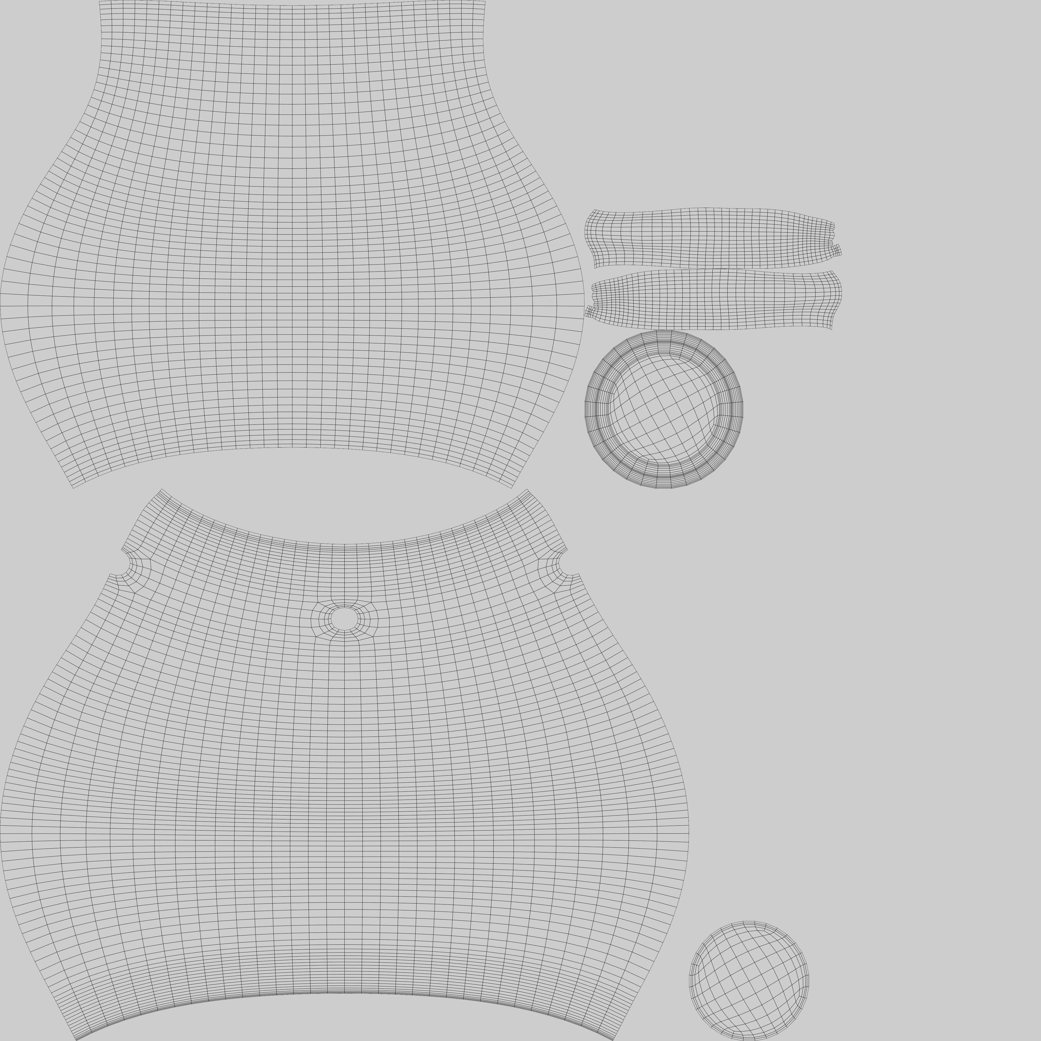 Old jug 04 Low-poly 3D model_10