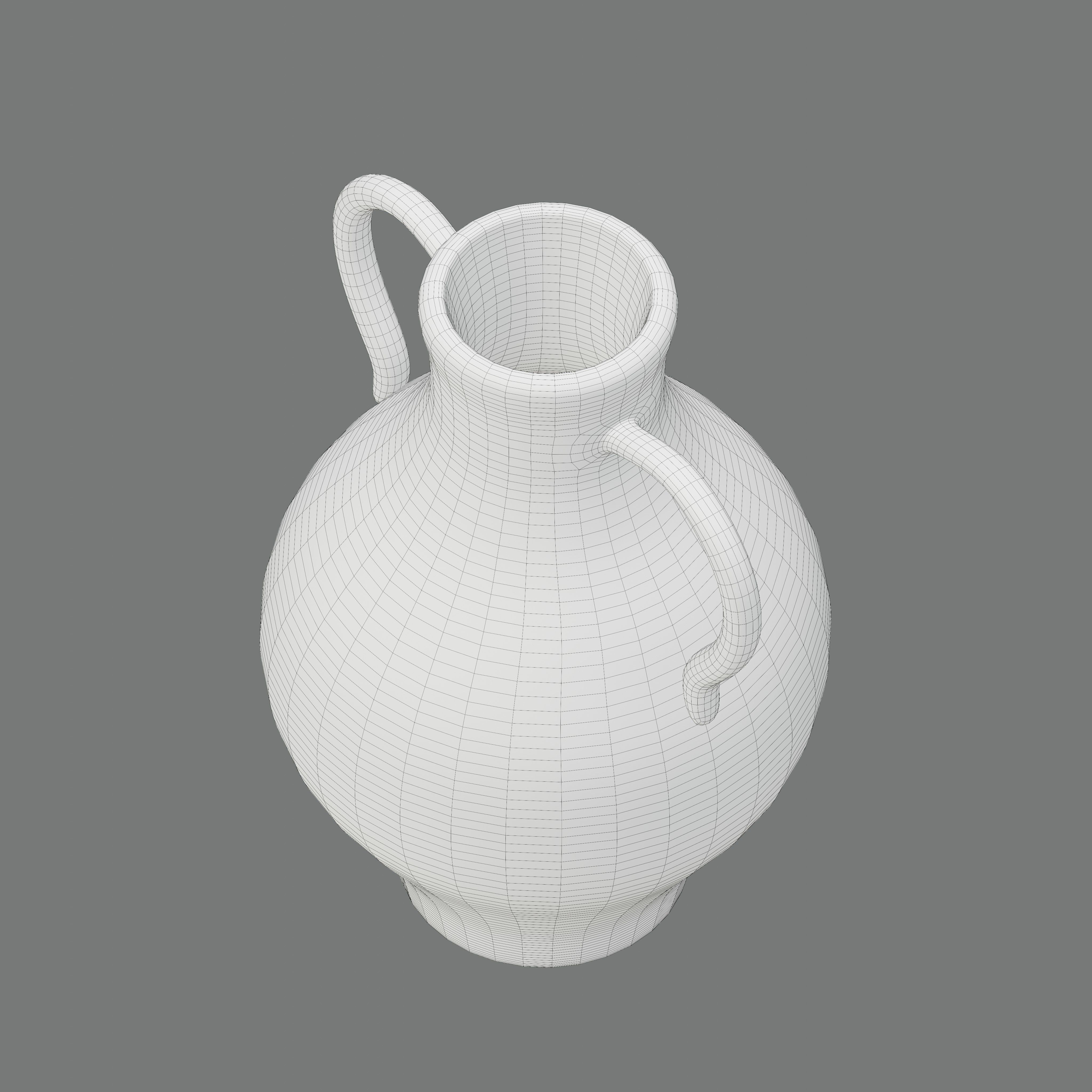 Old jug 04 Low-poly 3D model_5