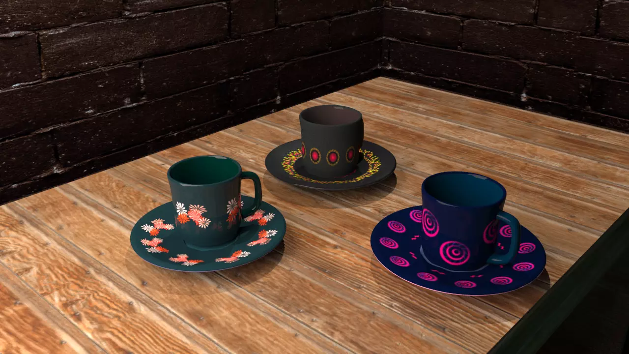 The Cup Saucer Free 3D model