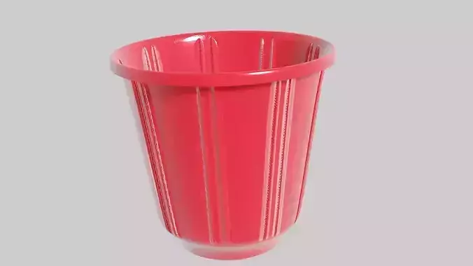 Trashcan plastic cup