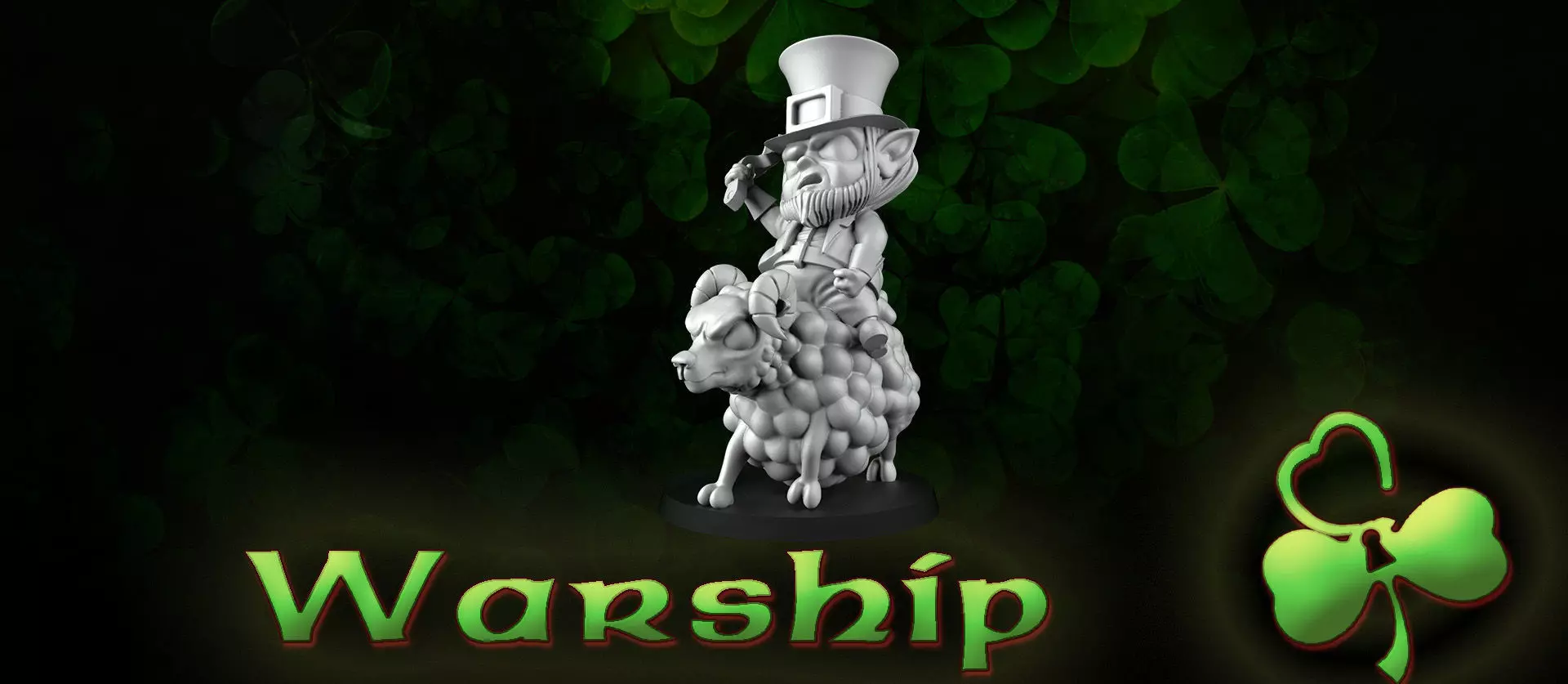 Warship leprechaun 3D print model