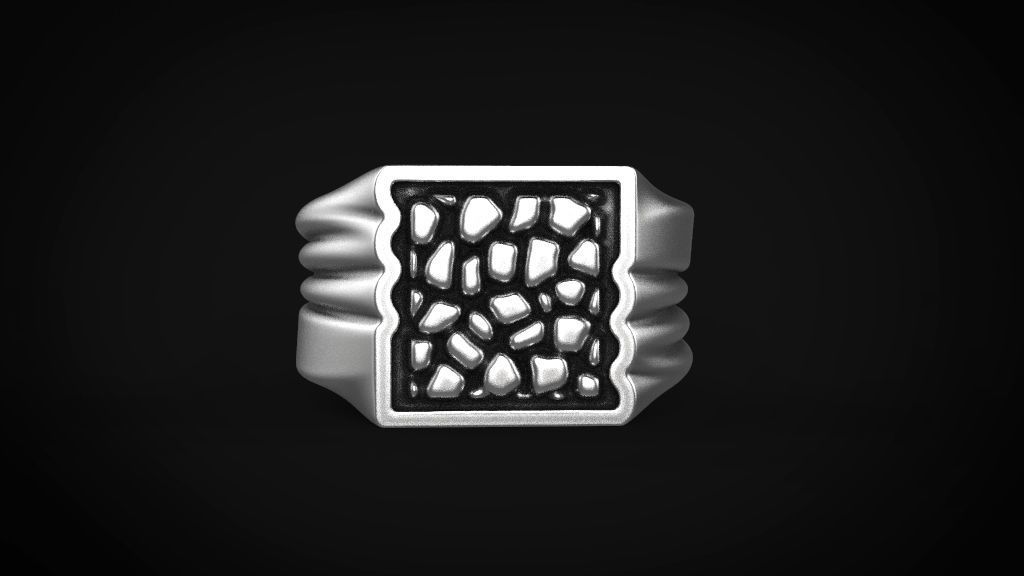 men rings 3 models 3D print model_13