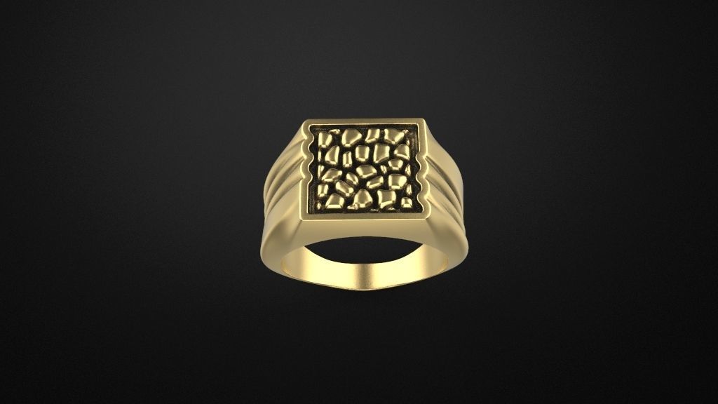 men rings 3 models 3D print model_18