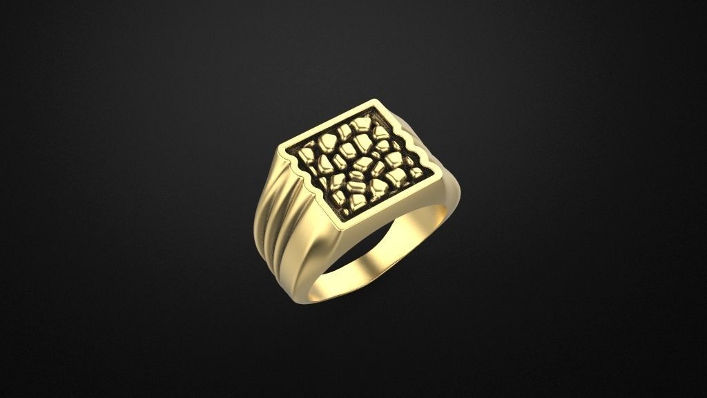 men rings 3 models 3D print model_19