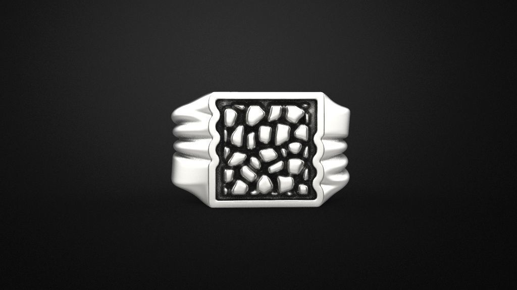 men rings 3 models 3D print model_21
