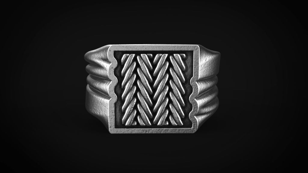 men rings 3 models 3D print model_28