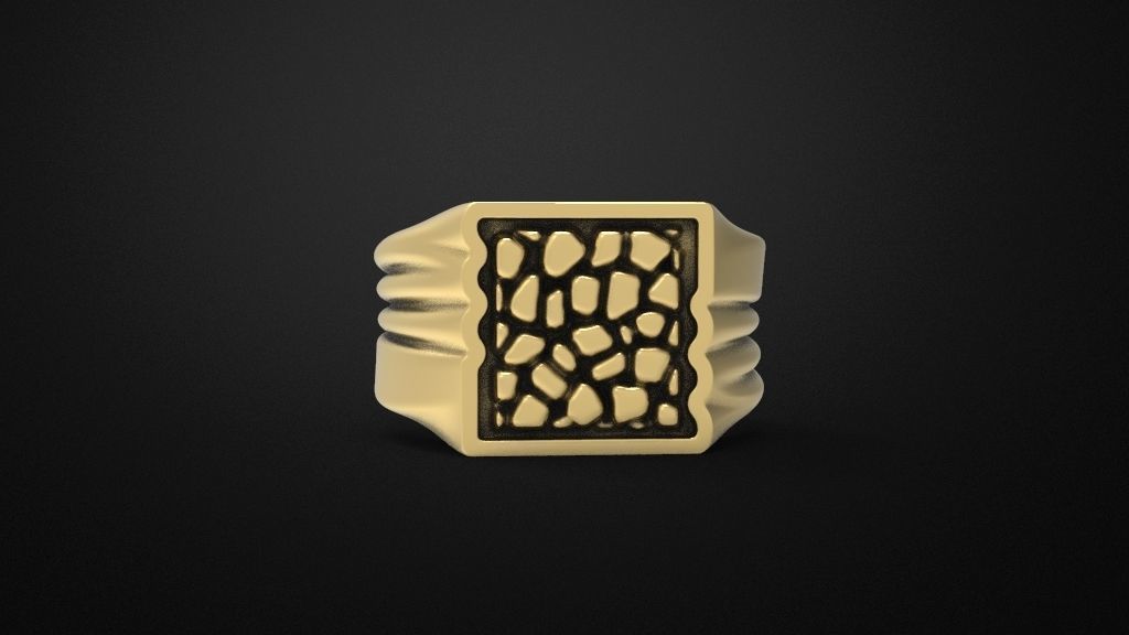 men rings 3 models 3D print model_17