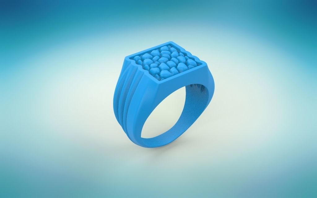 men rings 3 models 3D print model_23