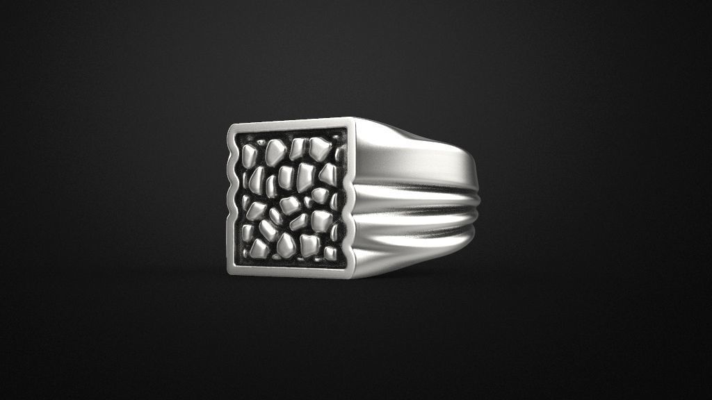men rings 3 models 3D print model_20