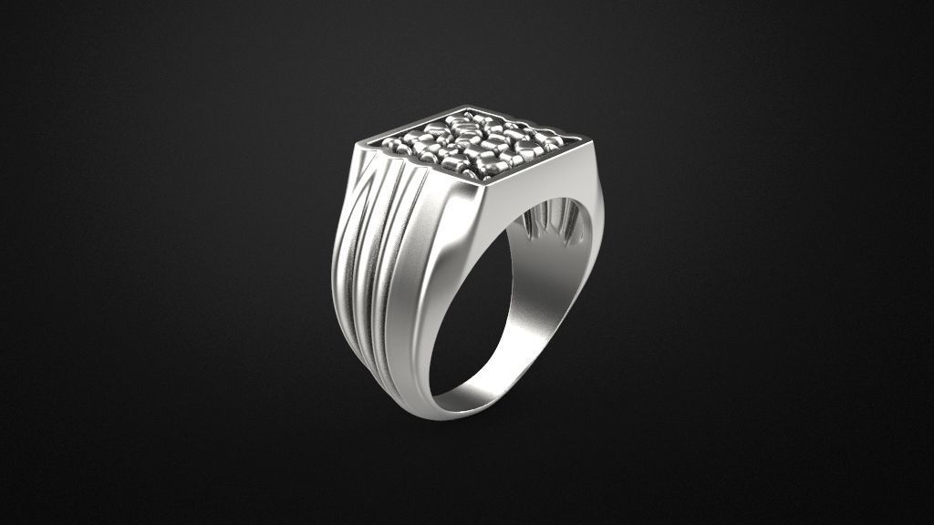 men rings 3 models 3D print model_24