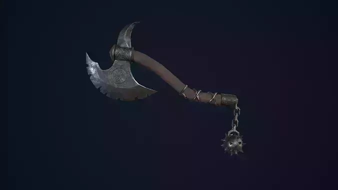 Axe weapons Low-poly 3D model
