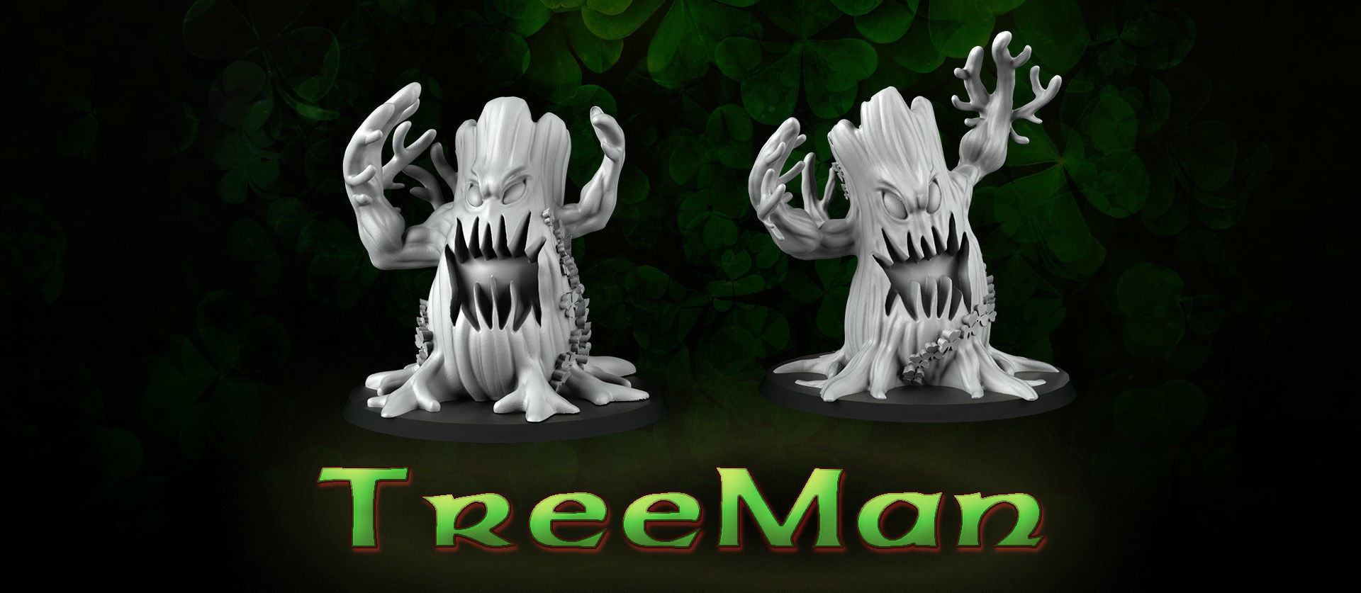 Treemans two miniatures of tree 3D print model_1