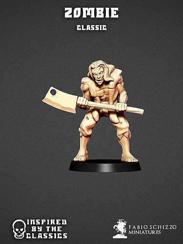 Classic Zombie 3D print model