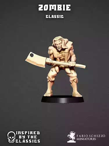 Classic Zombie 3D print model