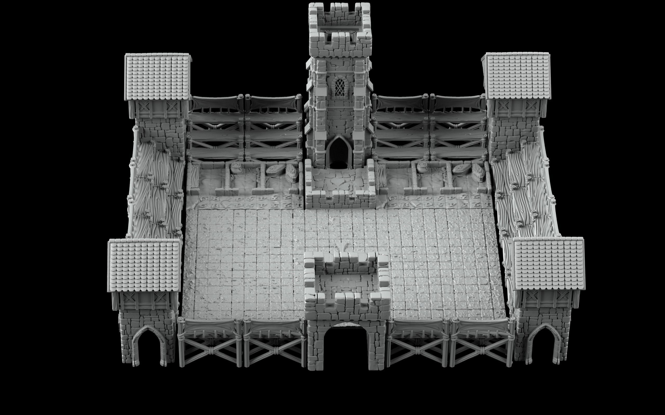 stadium - fortress of the leprechauns 3D print model_2