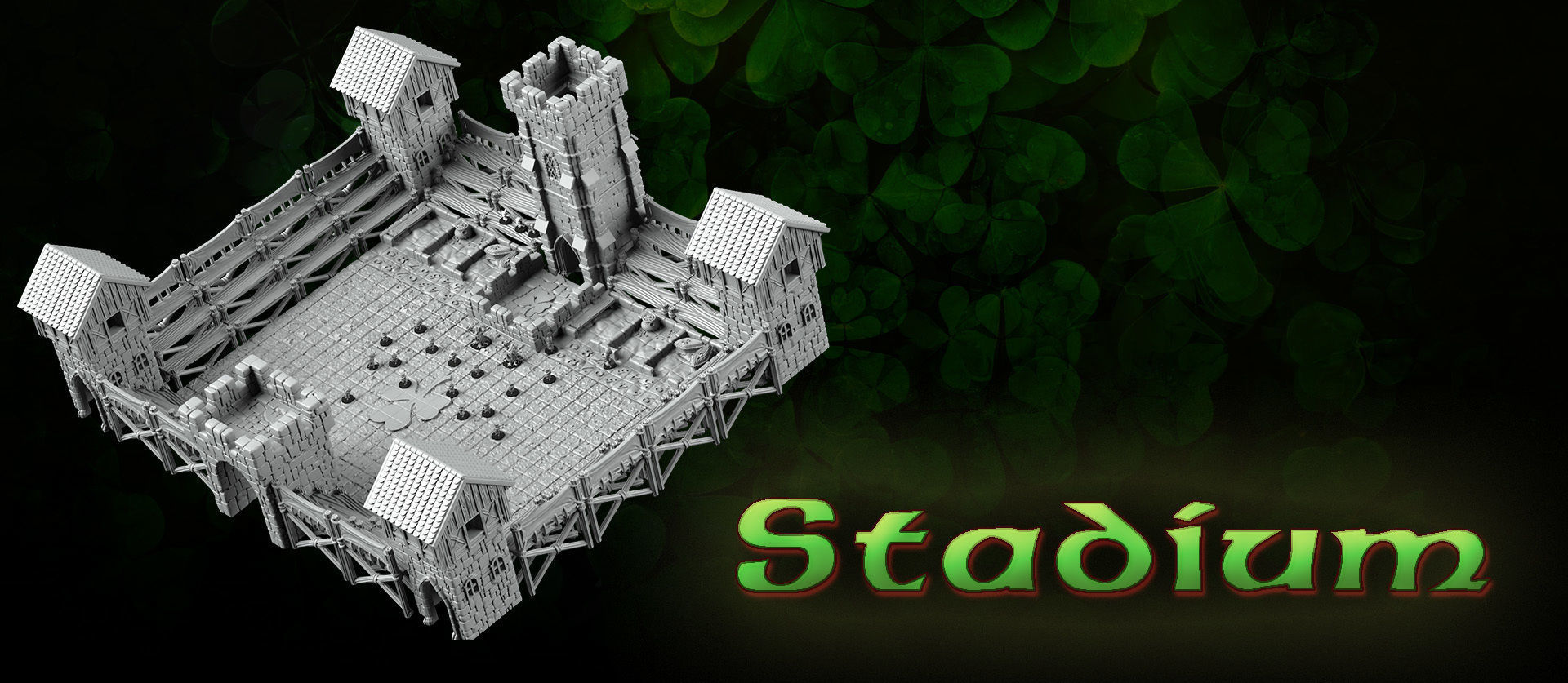 stadium - fortress of the leprechauns 3D print model_7