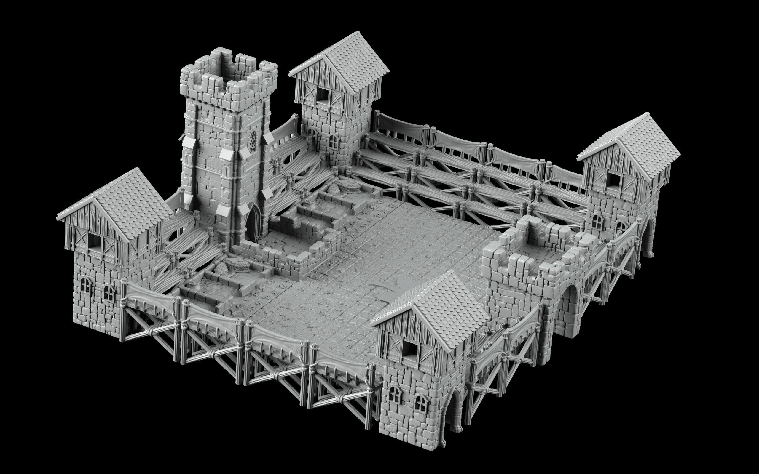 stadium - fortress of the leprechauns 3D print model_1