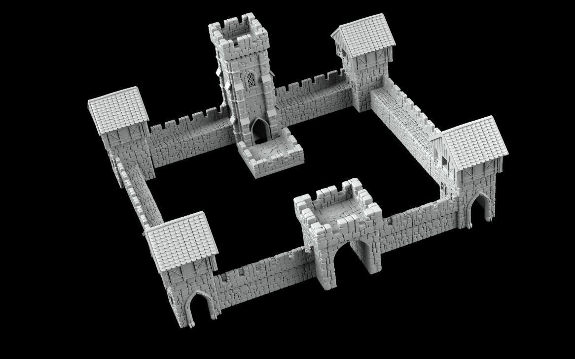 stadium - fortress of the leprechauns 3D print model_11