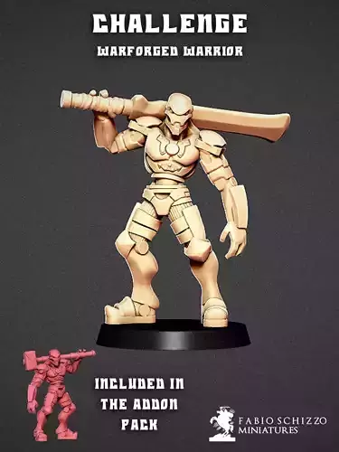 Challenger - warforged 3D print model