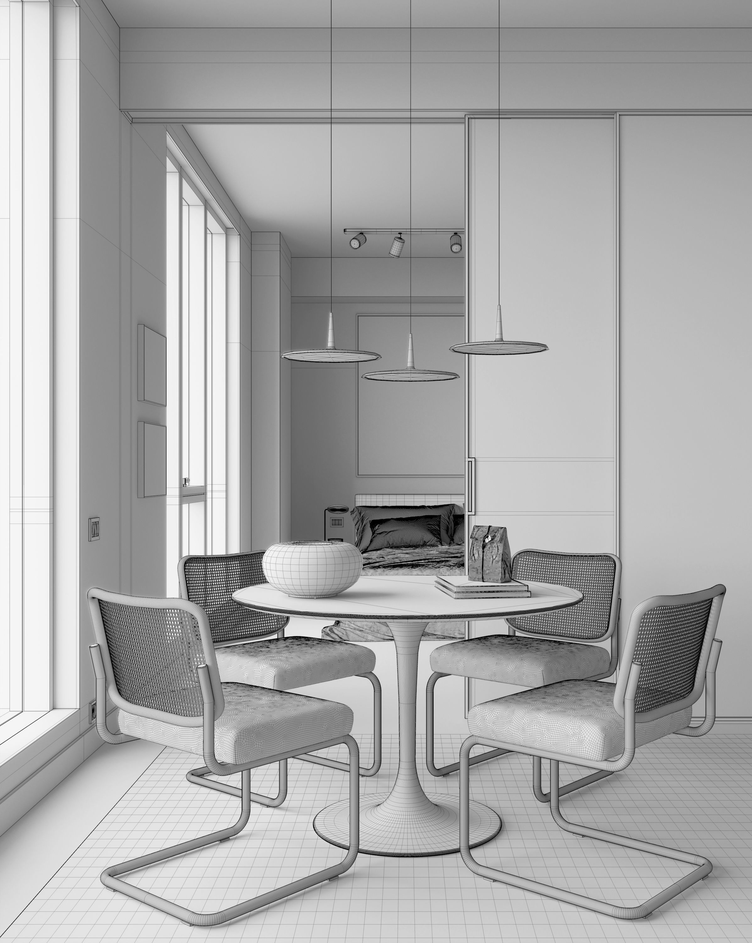 New York Apartment interior scene 3D model_12